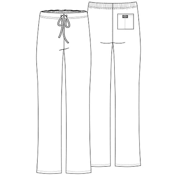 NWT Dickies Men’s Drawstring Scrub Pant Pewter Medical Workwear 5XL - Picture 6 of 6